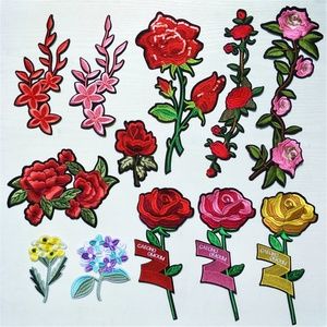 New Embroidered Flower Applique Iron On Sew On Pat